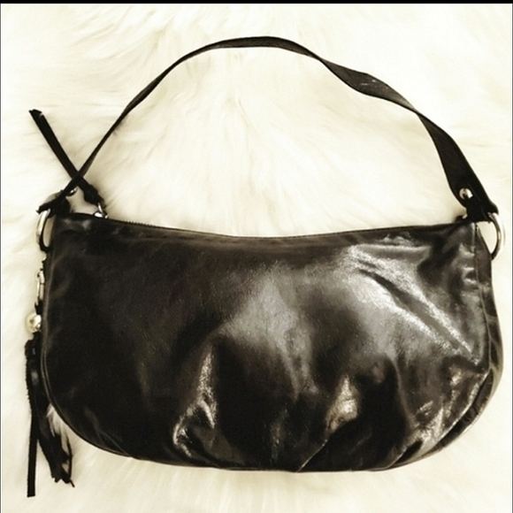 HOBO The Original Black Leather Shoulder Bag - Picture 1 of 8